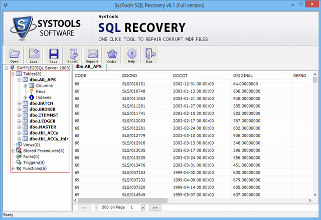 Choose Export option to go to next step